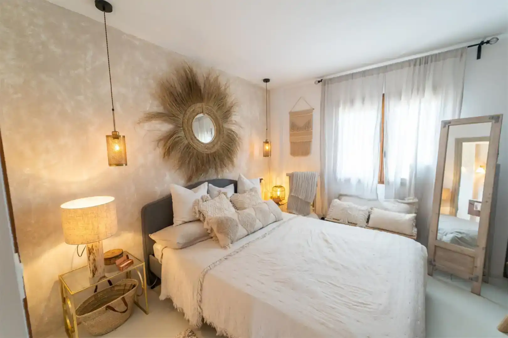 Schlafzimmer von Wohnung zur Miete in Jávea / Xàbia mit Klimaanlage und Balkon