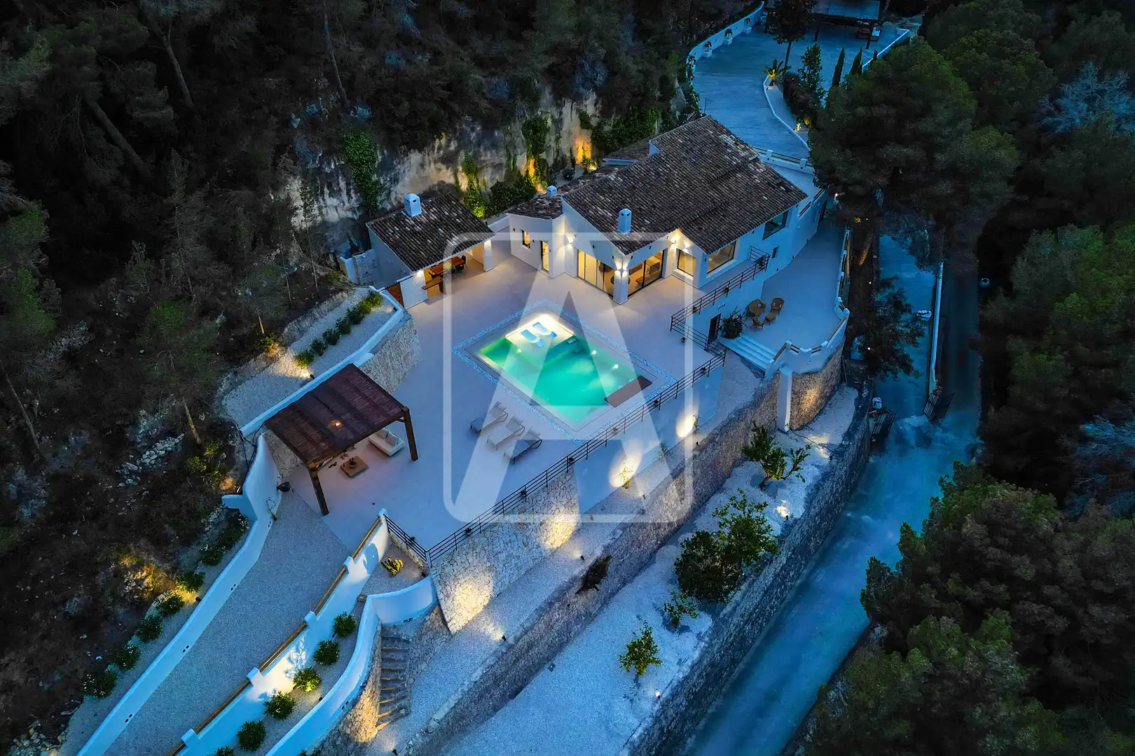 Vista exterior de Finca rústica en venda en Benissa amb Aire condicionat, Calefacció i Jardí privat