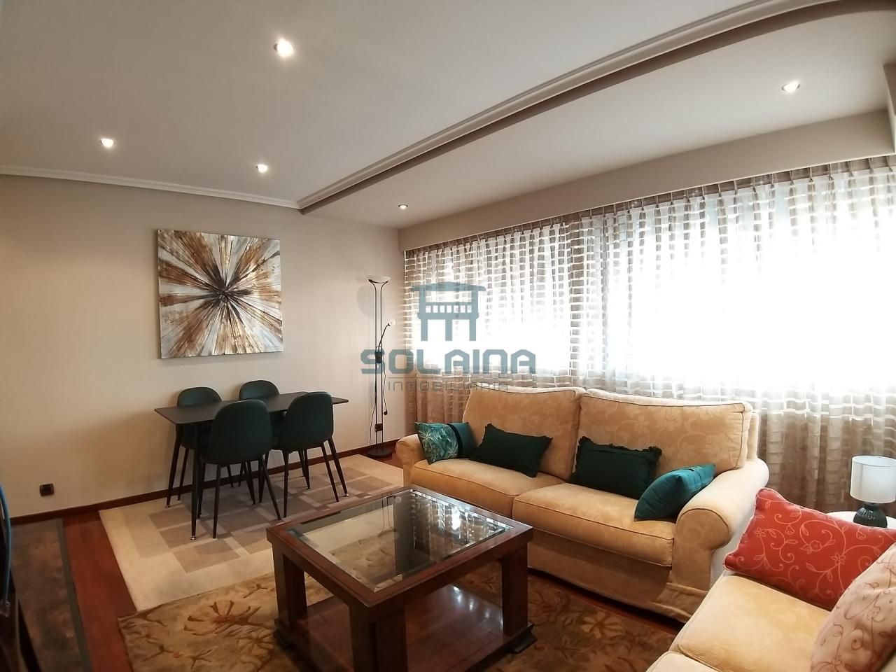 Living room of Apartment to rent in Ourense Capital   with Heating, Parquet flooring and Storage room