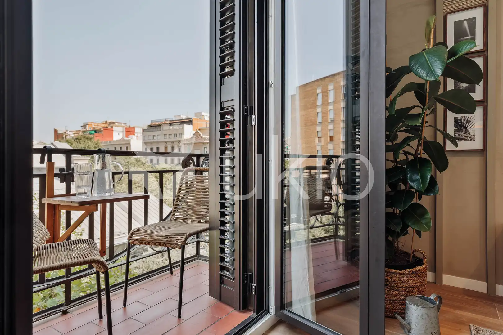 Terraza de Apartamento de alquiler en  Barcelona Capital con Aire acondicionado, Calefacción y Amueblado