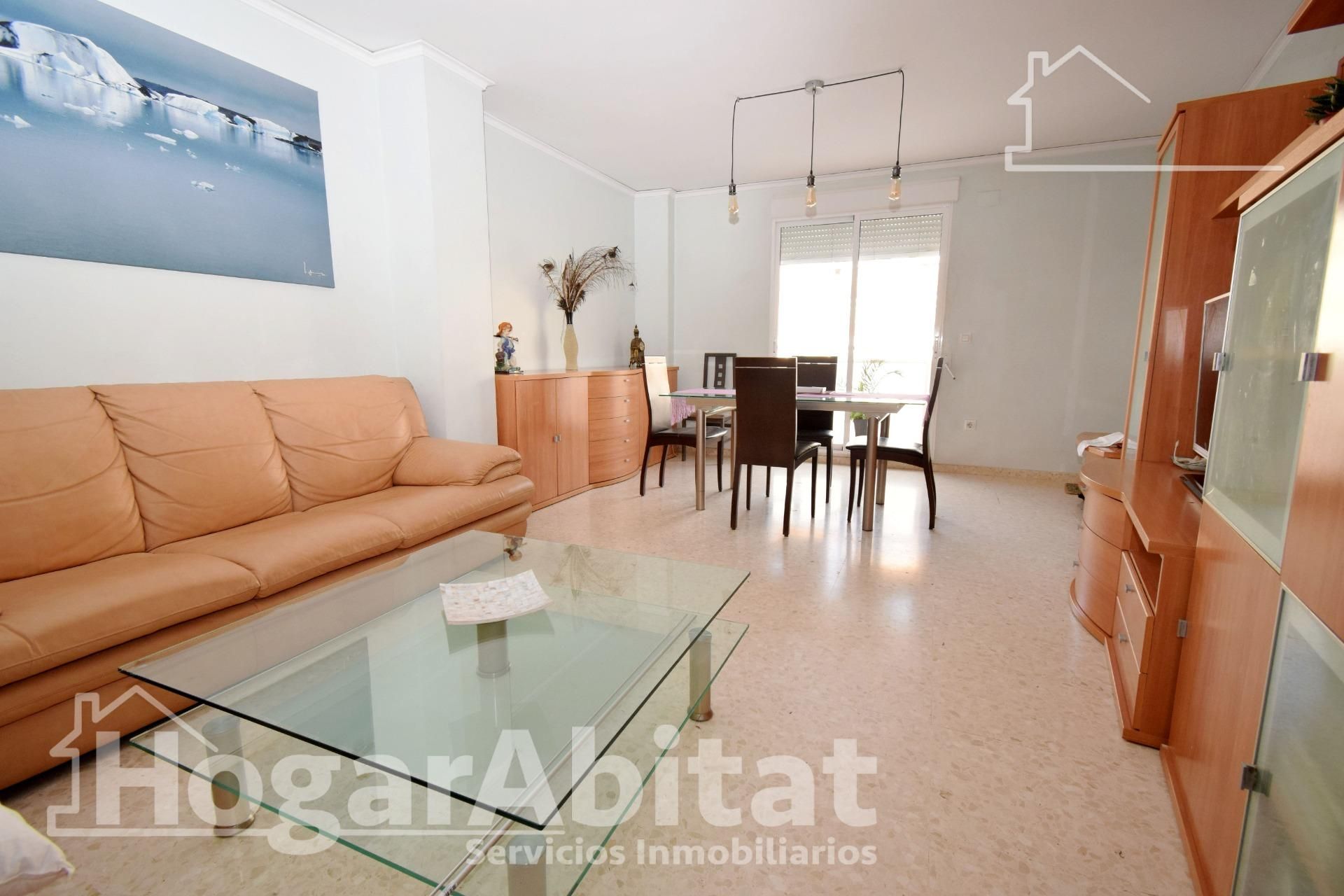 Living room of Flat for sale in Benetússer  with Terrace and Balcony