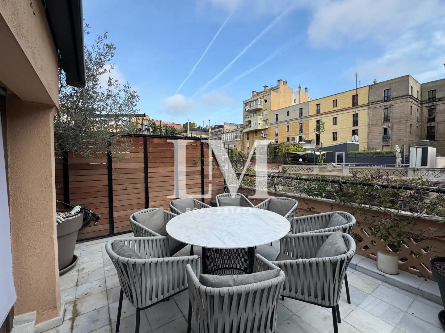 Terraza de Casa adosada de alquiler en Barcelona con Aire acondicionado, Jardín privado y Terraza
