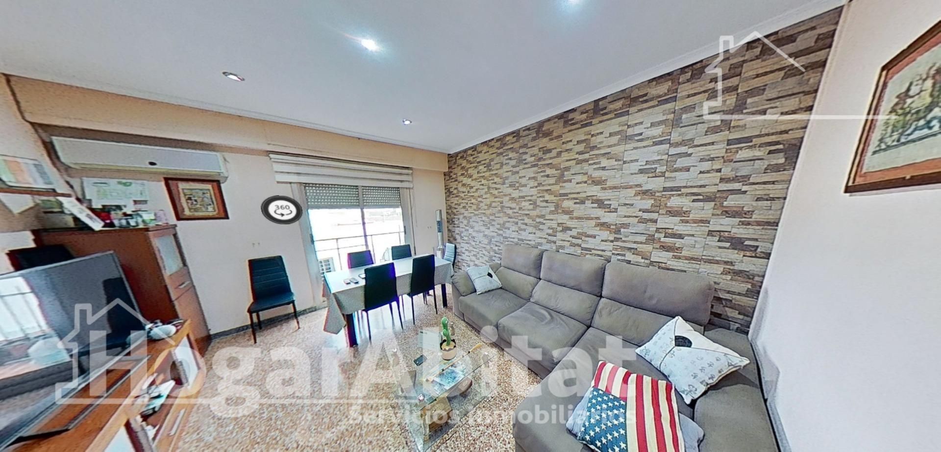 Wohnzimmer von Wohnung zum Verkauf in Albalat dels Sorells mit Klimaanlage und Balkon