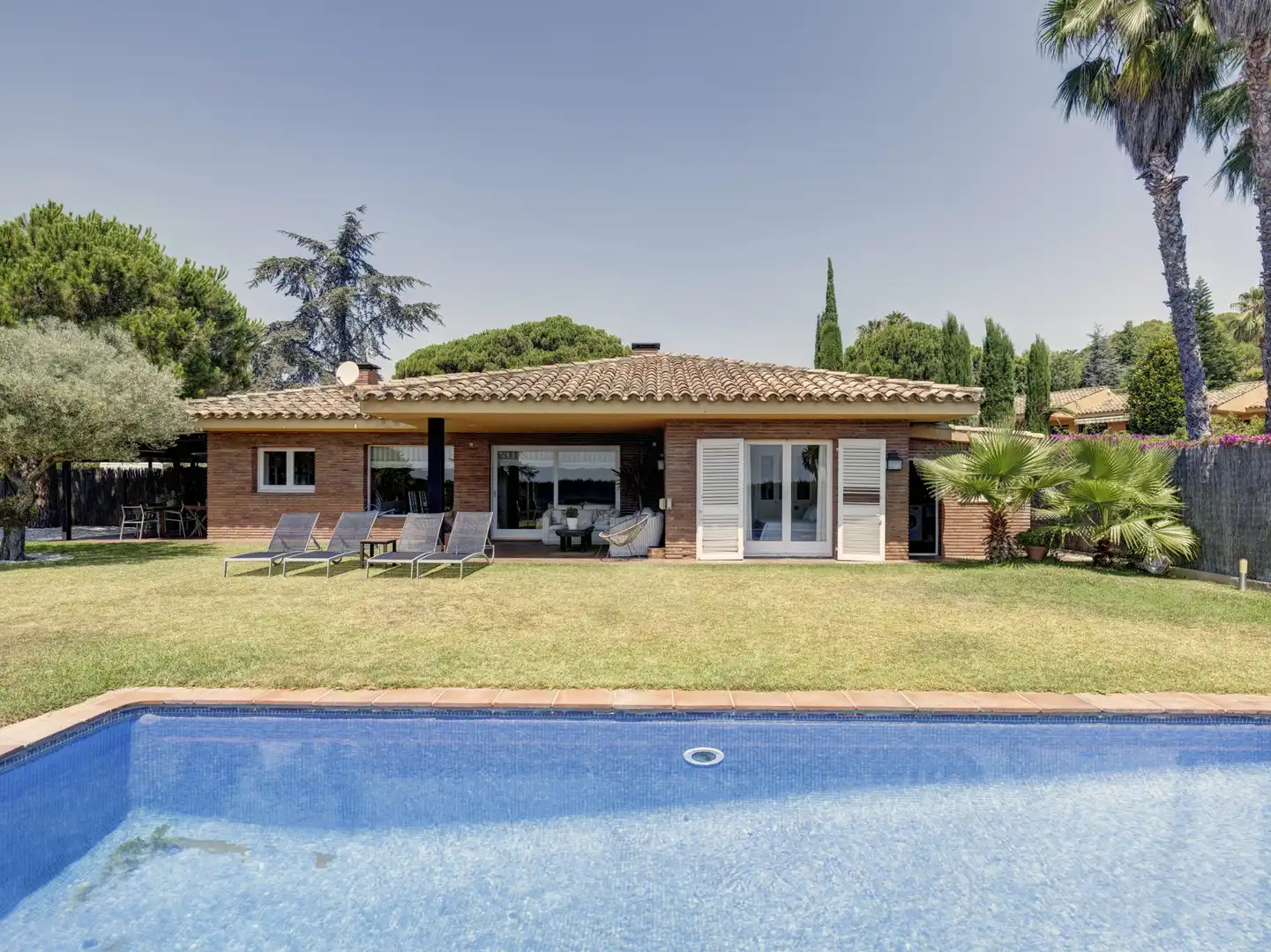 Garden of Houses for sale in Sant Andreu de Llavaneres  with Air Conditioner, Heating and Private garden