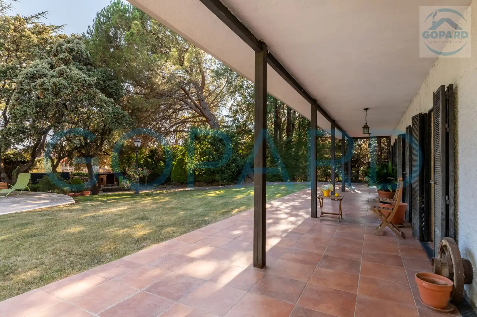 Terrassa de Casa o xalet en venda en Alpedrete amb Calefacció, Jardí privat i Parquet