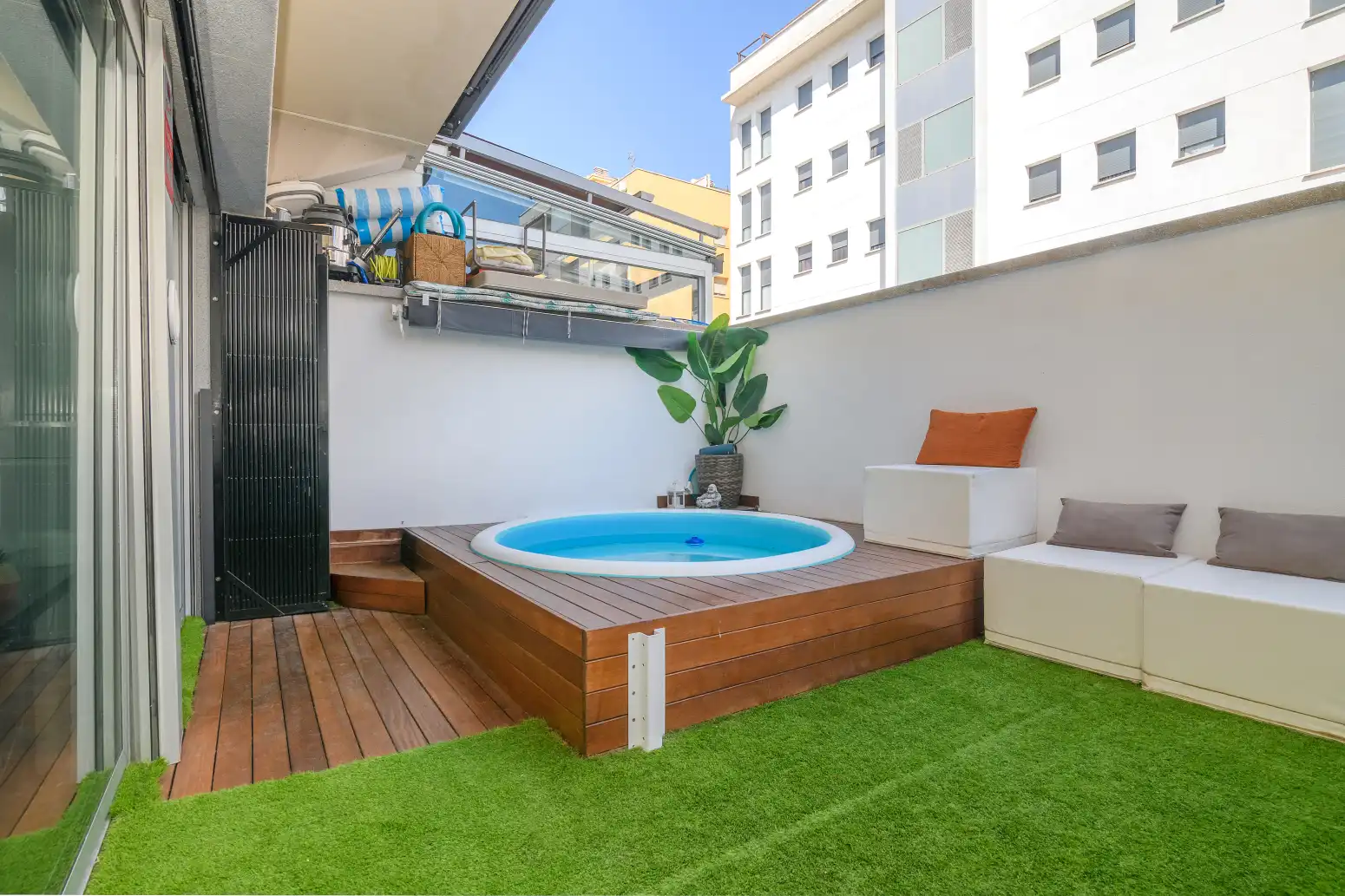 Terrace of Flat for sale in Viladecans  with Air Conditioner, Heating and Private garden