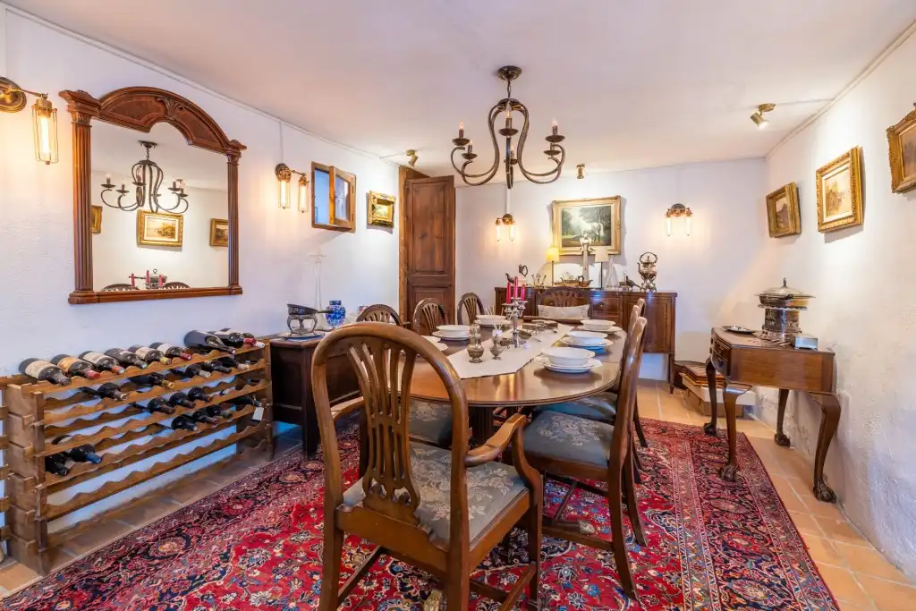 Esszimmer von Country house zum Verkauf in Andratx mit Klimaanlage, Heizung und Privatgarten