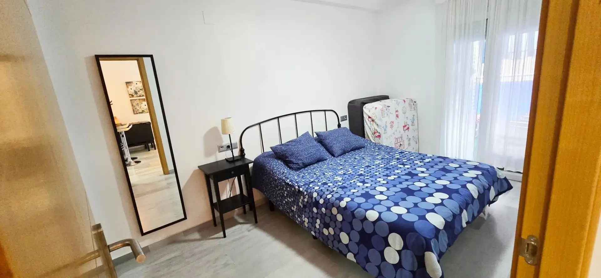Schlafzimmer von Wohnungen zur Miete in Villajoyosa / La Vila Joiosa mit Klimaanlage, Privatgarten und Terrasse