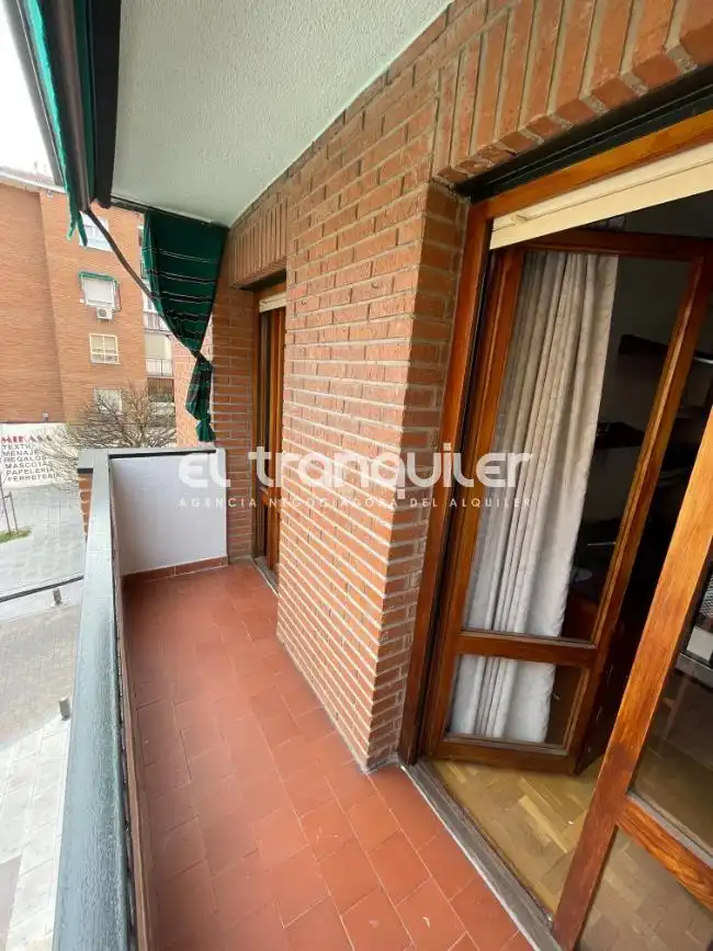 Balcony of Flat for rent in Leganés  with Parquet flooring, Terrace and Furnished