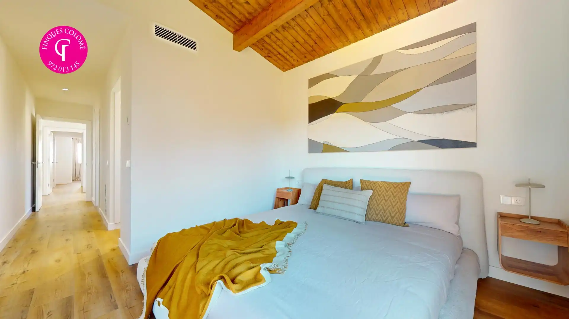 Bedroom of Houses for sale in Sant Julià de Ramis  with Air Conditioner, Heating and Terrace