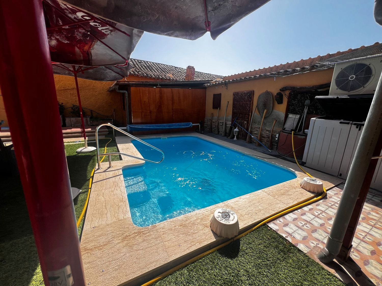 Swimming pool of House or chalet for sale in Turleque  with Air Conditioner, Heating and Private garden