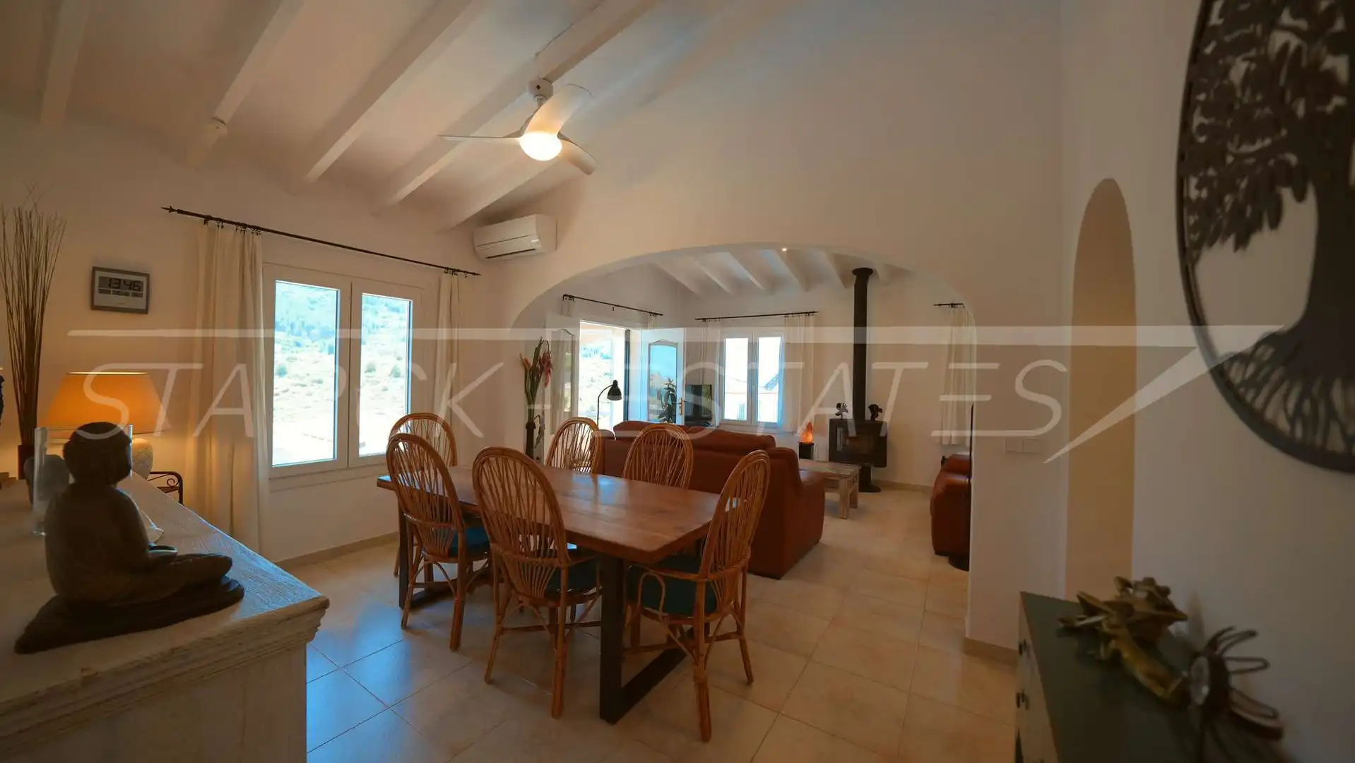 Sala de estar de Casa o chalet en venta en La Vall d'Ebo con Aire acondicionado, Jardín privado y Piscina