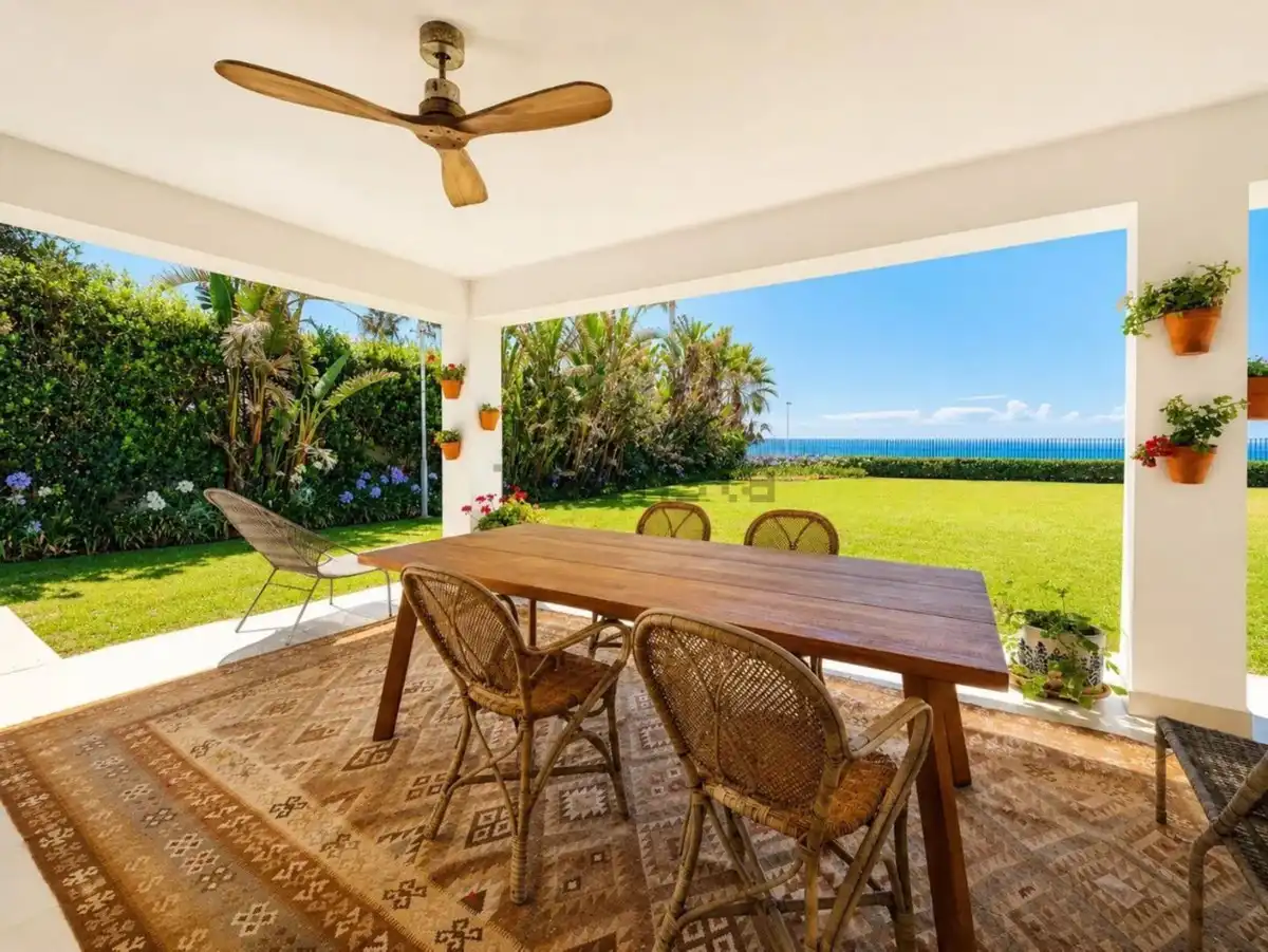 Terrassa de Casa o xalet de lloguer en Estepona amb Aire condicionat, Jardí privat i Terrassa