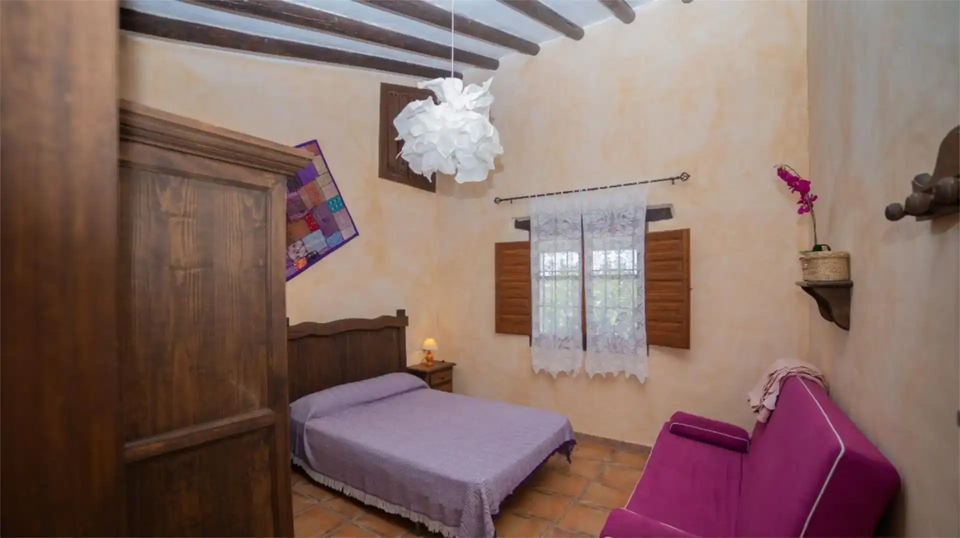 Dormitori de Casa o xalet de lloguer en Sedella amb Jardí privat, Traster i Piscina
