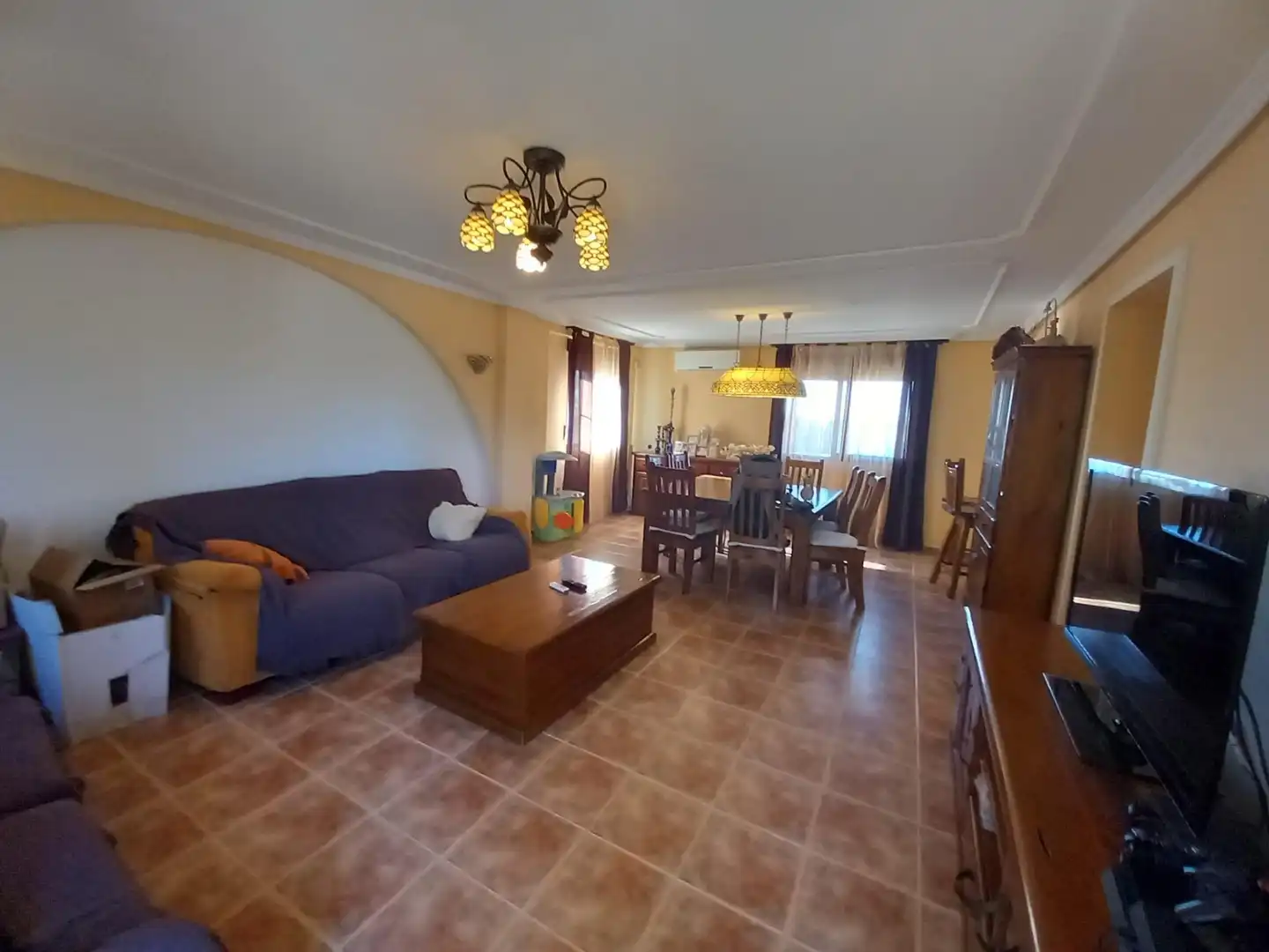 Wohnzimmer von Haus oder Chalet zum Verkauf in Alicante / Alacant mit Klimaanlage und Schwimmbad