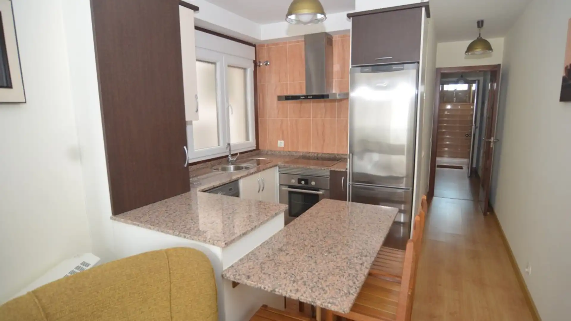 Kitchen of Apartments for rent in Boiro  with Furnished and Balcony