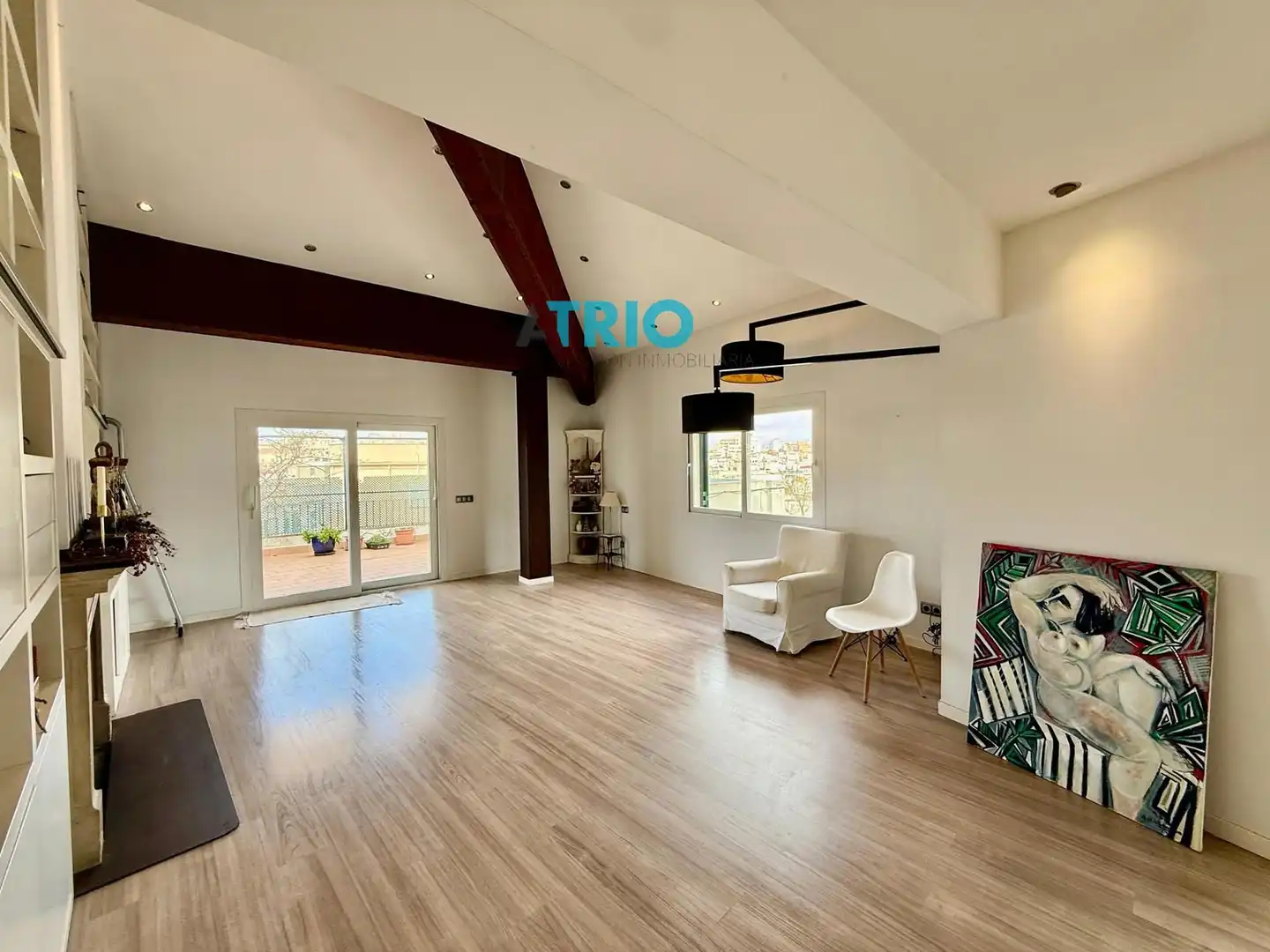 Sala d'estar de Àtic en venda en  Palma de Mallorca amb Aire condicionat, Calefacció i Terrassa