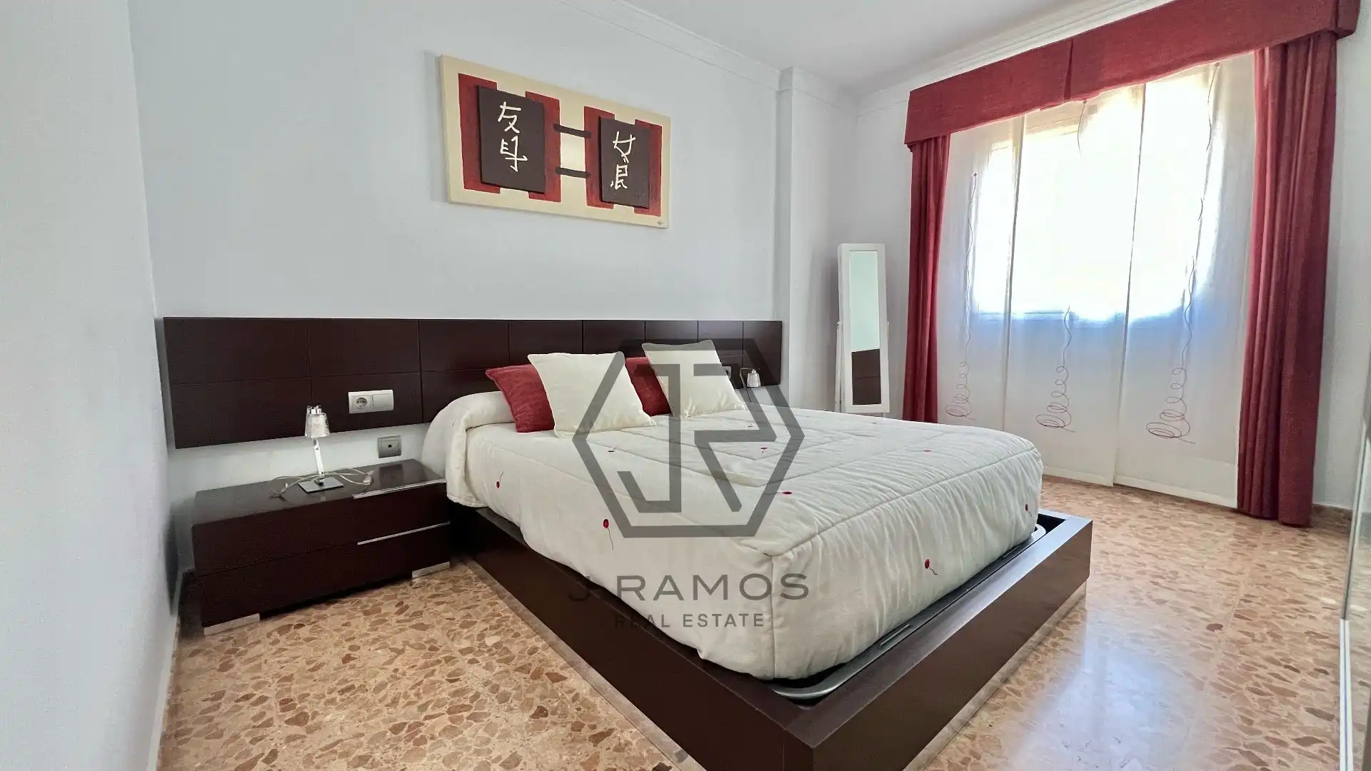 Schlafzimmer von Wohnung zur Miete in Algarrobo mit Klimaanlage, Heizung und Terrasse