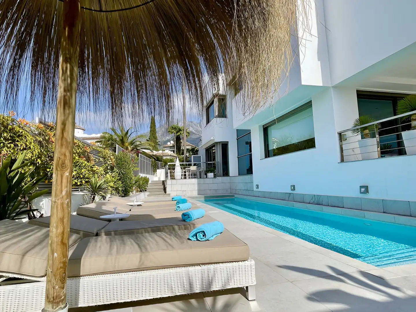 Exterior view of Houses for sale in Marbella  with Air Conditioner, Private garden and Terrace