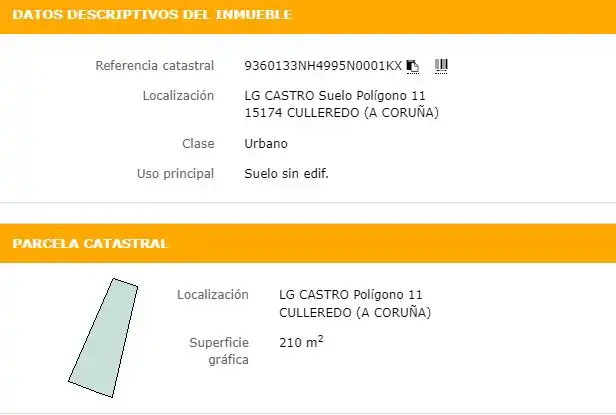 Terreno residencial en venta en Rúa Cadaval 22