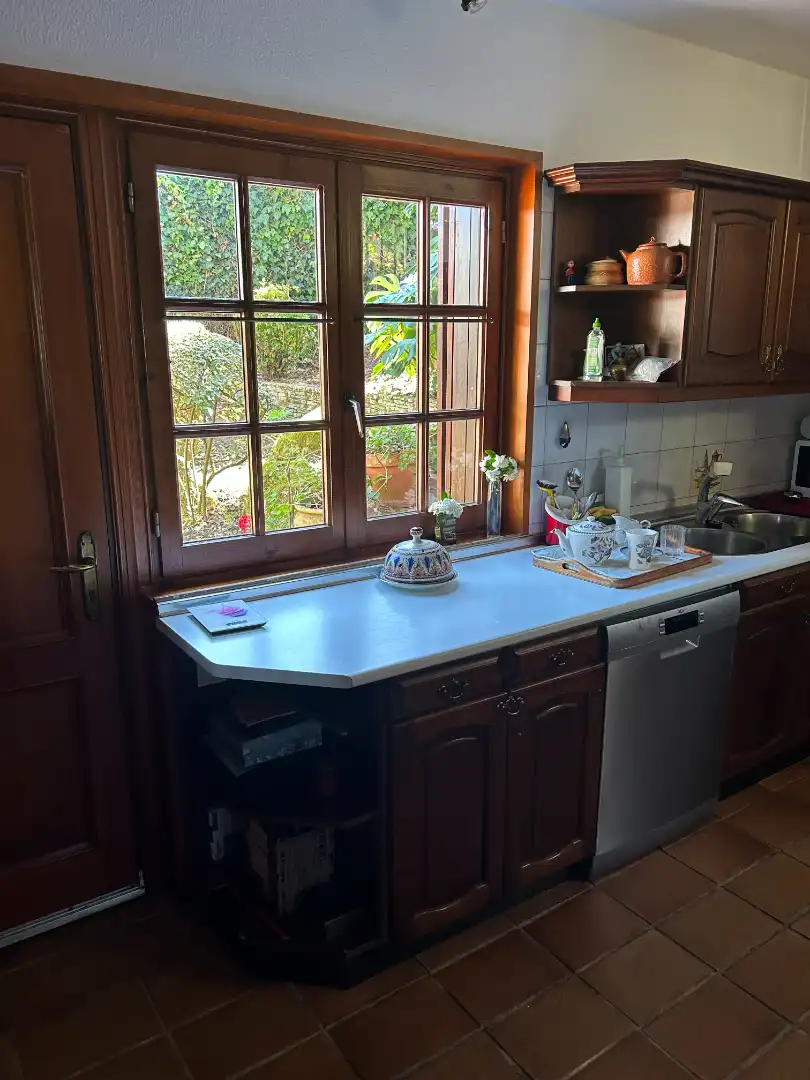Cocina de Casa o chalet en venta en Vigo  con Calefacción, Jardín privado y Parquet