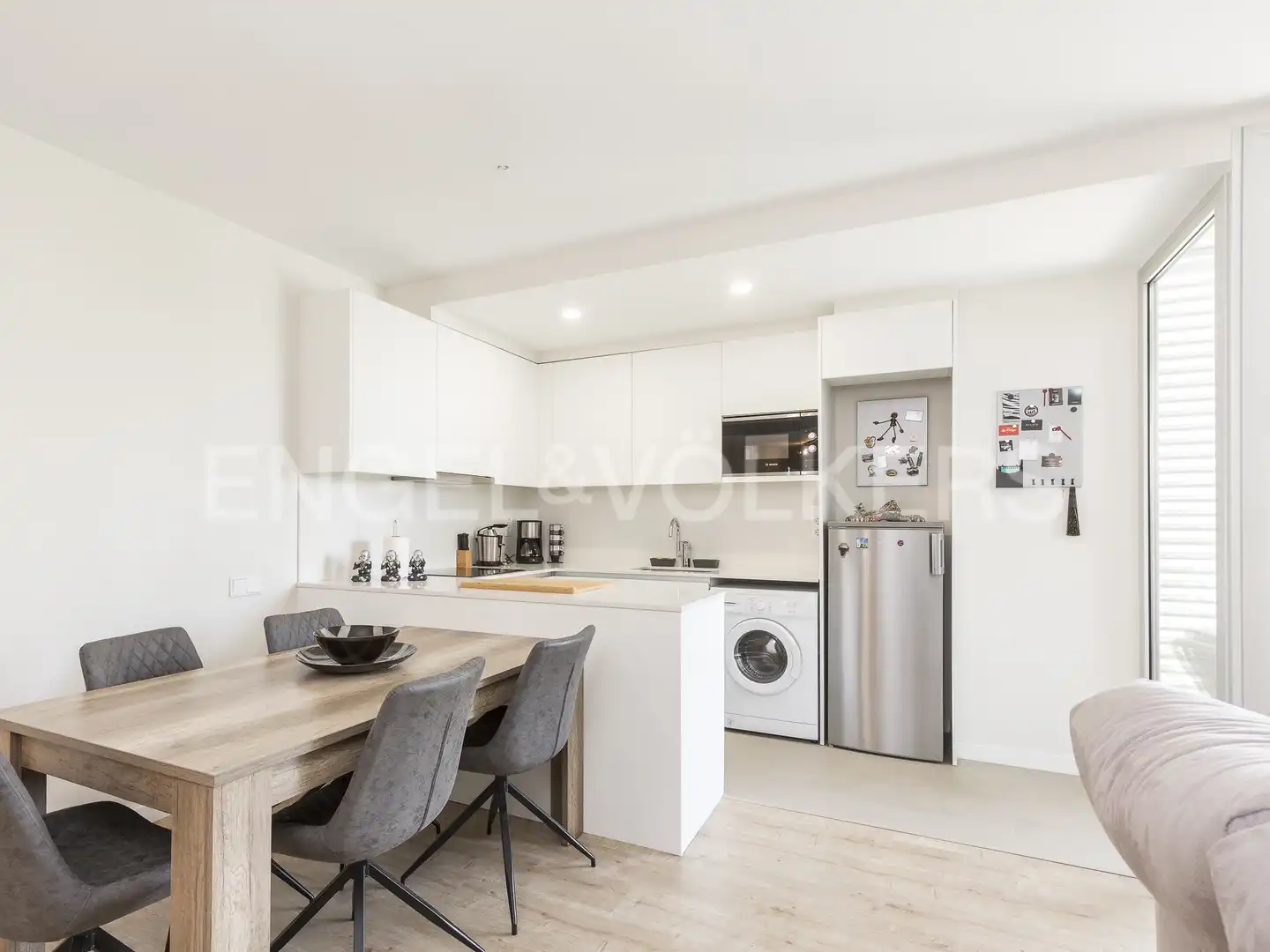 Cocina de Piso en venta en Sant Adrià de Besòs con Aire acondicionado, Calefacción y Parquet