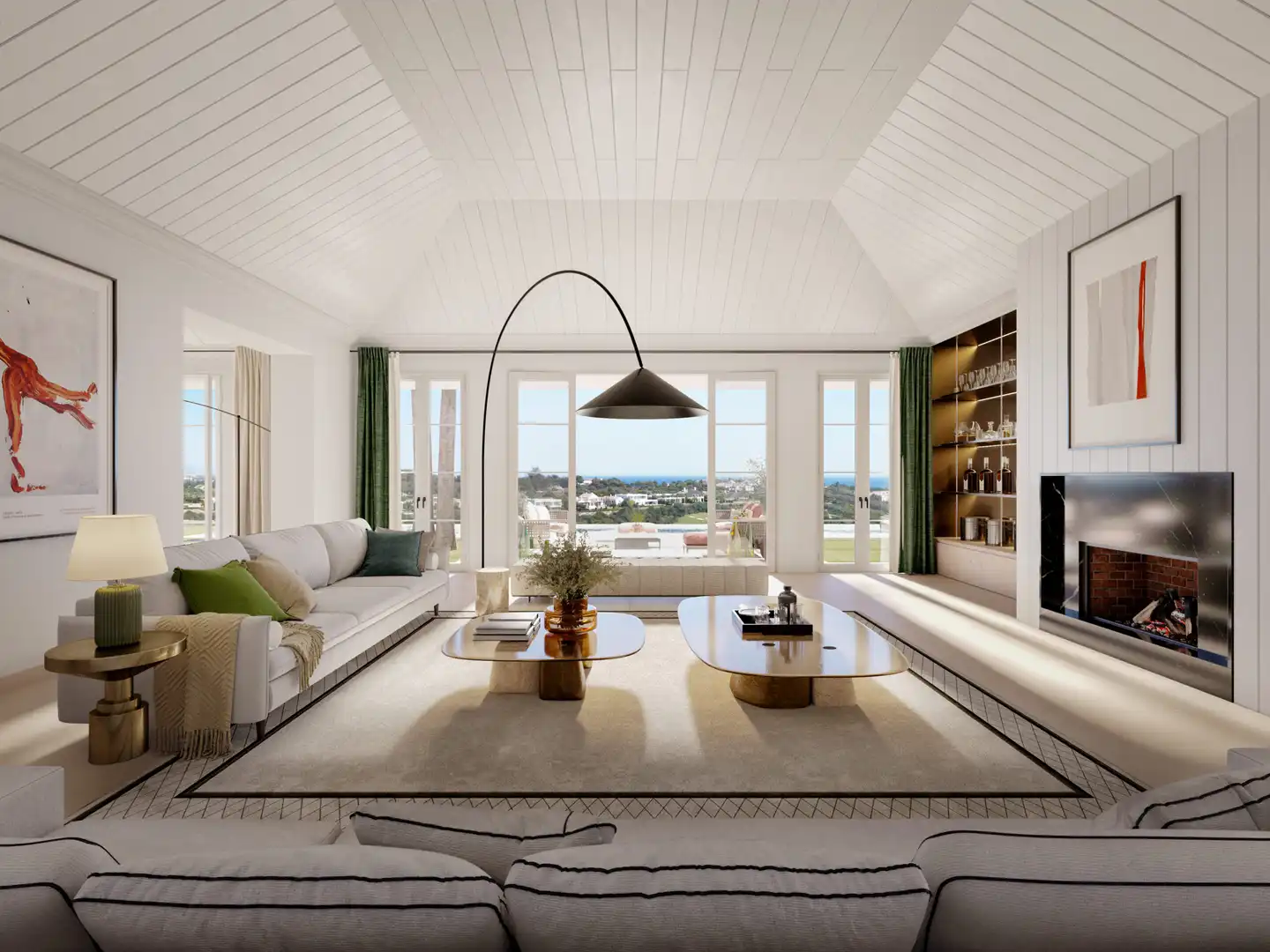 Sala de estar de Casa o chalet en venta en Casares con Aire acondicionado, Jardín privado y Parquet