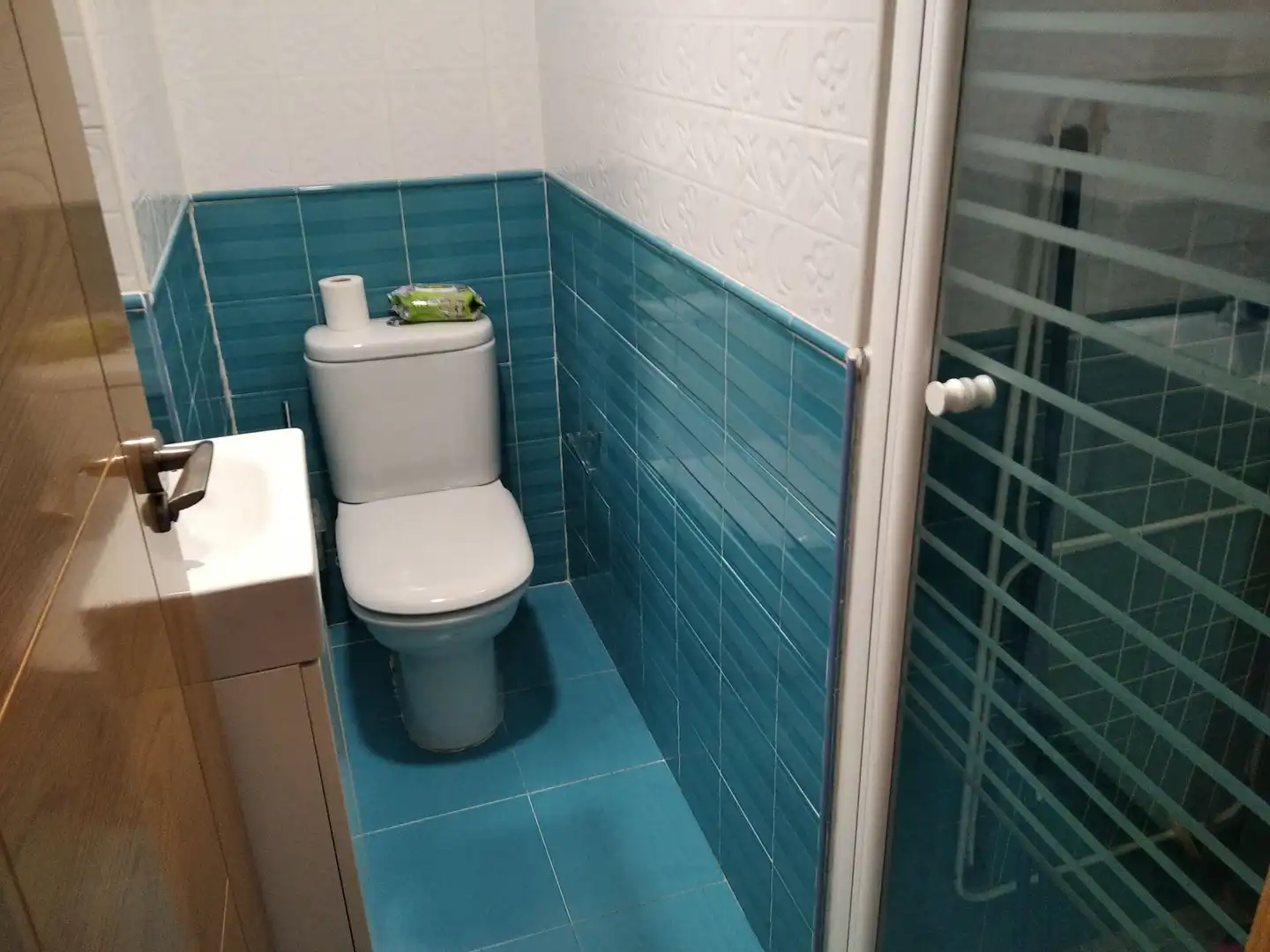 Badezimmer von Maisonette zum Verkauf in Mancha Real mit Klimaanlage, Heizung und Parkett