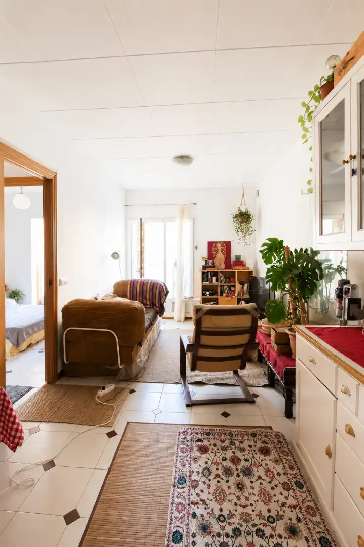 Wohnzimmer von Wohnung zum Verkauf in L'Hospitalet de Llobregat mit Balkon
