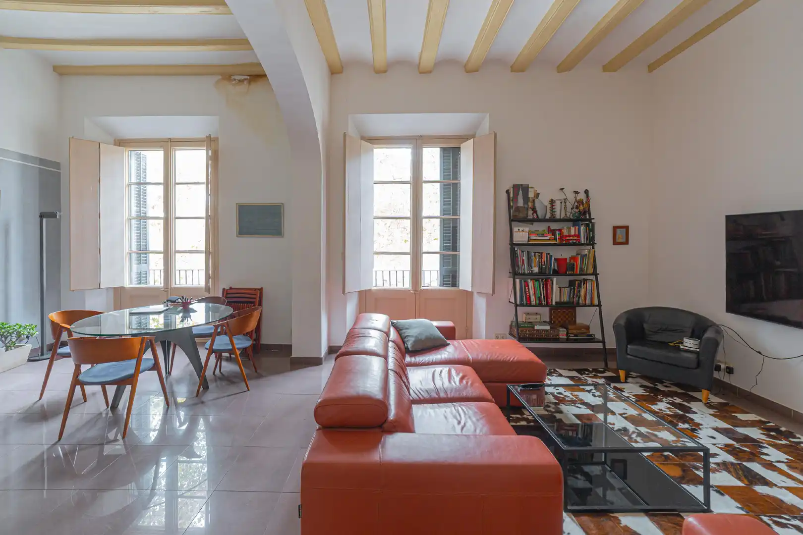 Sala d'estar de Pis en venda en Barcelona amb Aire condicionat i Calefacció
