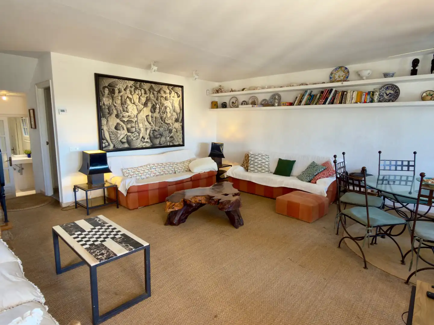 Sala d'estar de Casa adosada en venda en Palafrugell amb Jardí privat, Terrassa i Traster