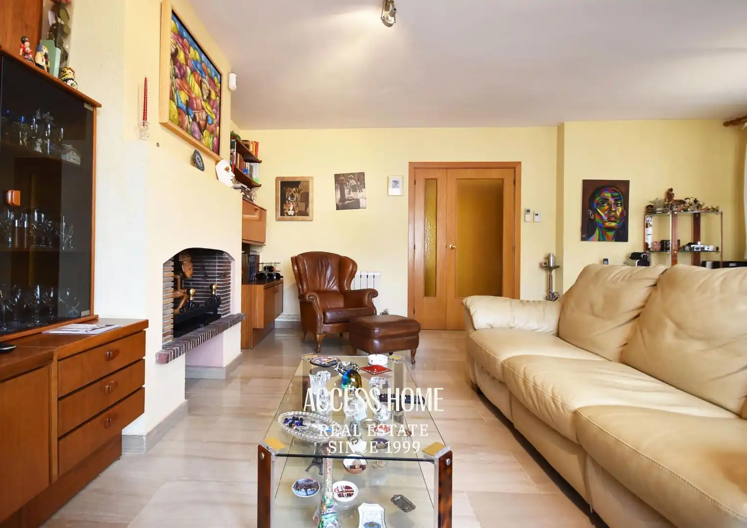 Living room of Houses for sale in Tiana  with Air Conditioner, Heating and Terrace