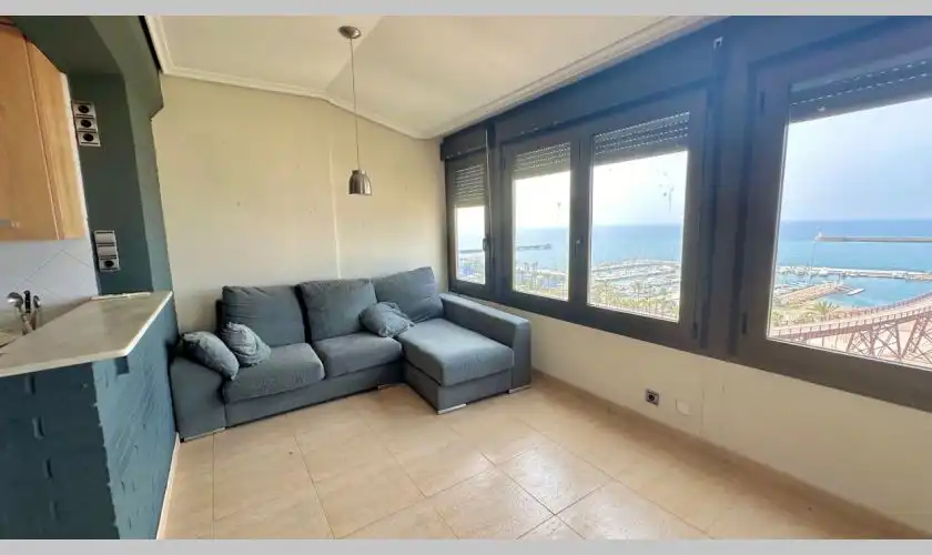 Sala de estar de Ático en venta en Almería con Aire acondicionado, Calefacción y Terraza