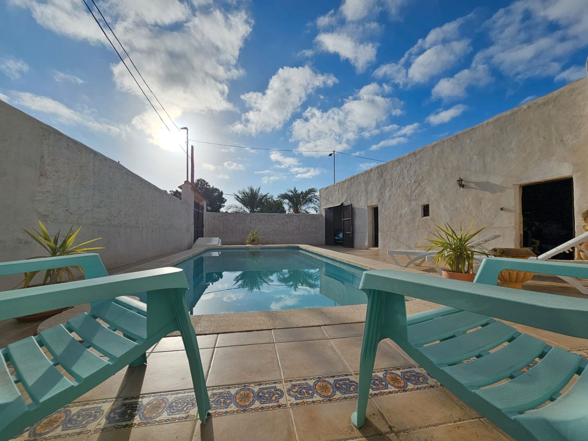Piscina de Casa o xalet en venda en Fuente Álamo de Murcia amb Aire condicionat, Piscina i Moblat
