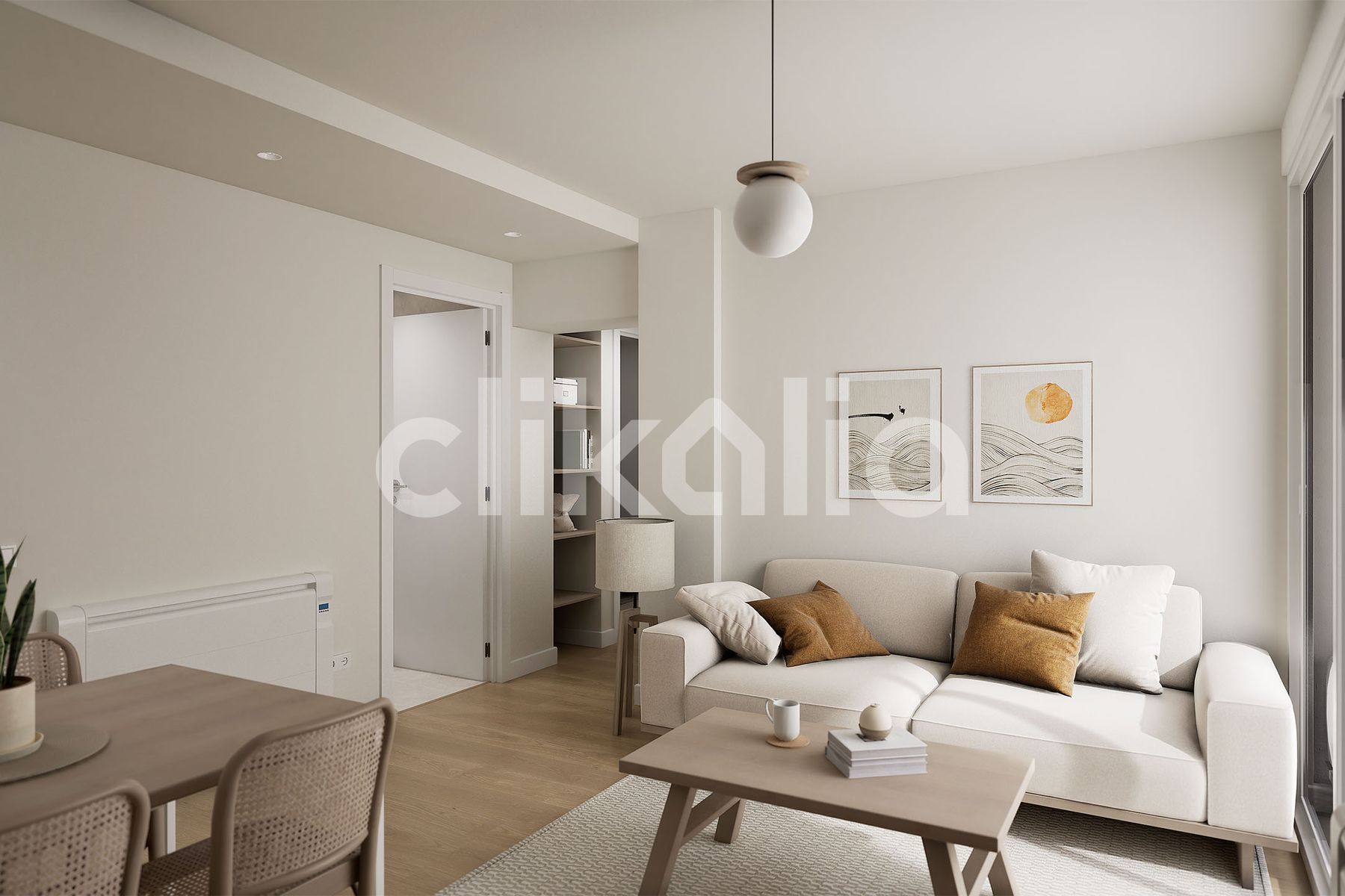 Bedroom of Flat for sale in  Madrid Capital  with Air Conditioner, Heating and Terrace