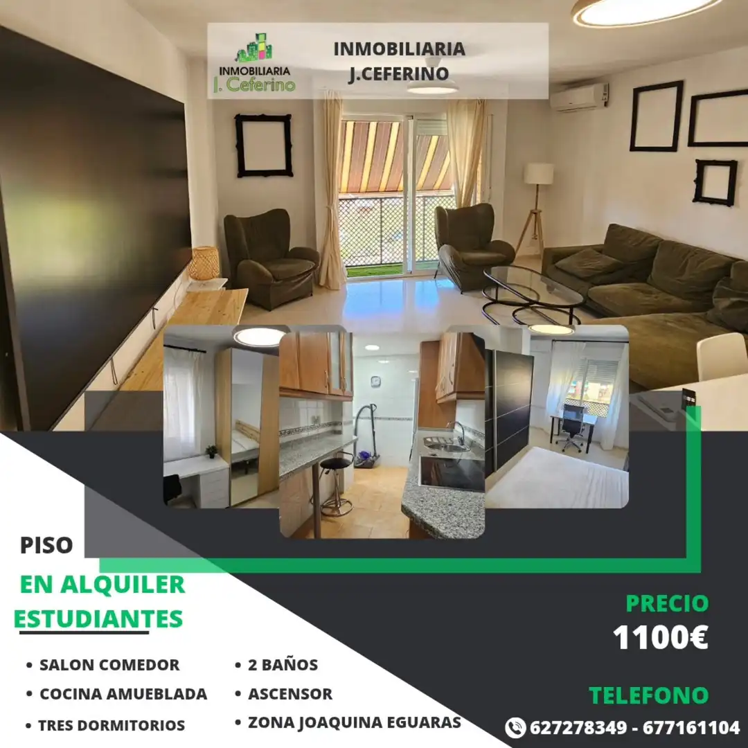 Flat with terrace to rent in Calle Padre Claret