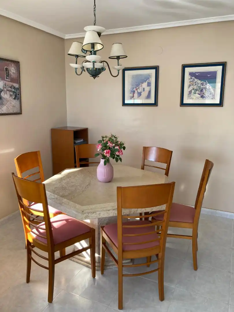 Dining room of Attic for rent in Cullera  with Terrace, Furnished and Community pool