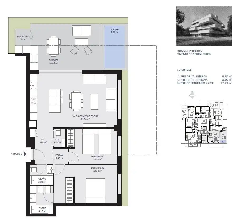 Piso en venta en Molina de Segura con Calefacción, Terraza y Piscina