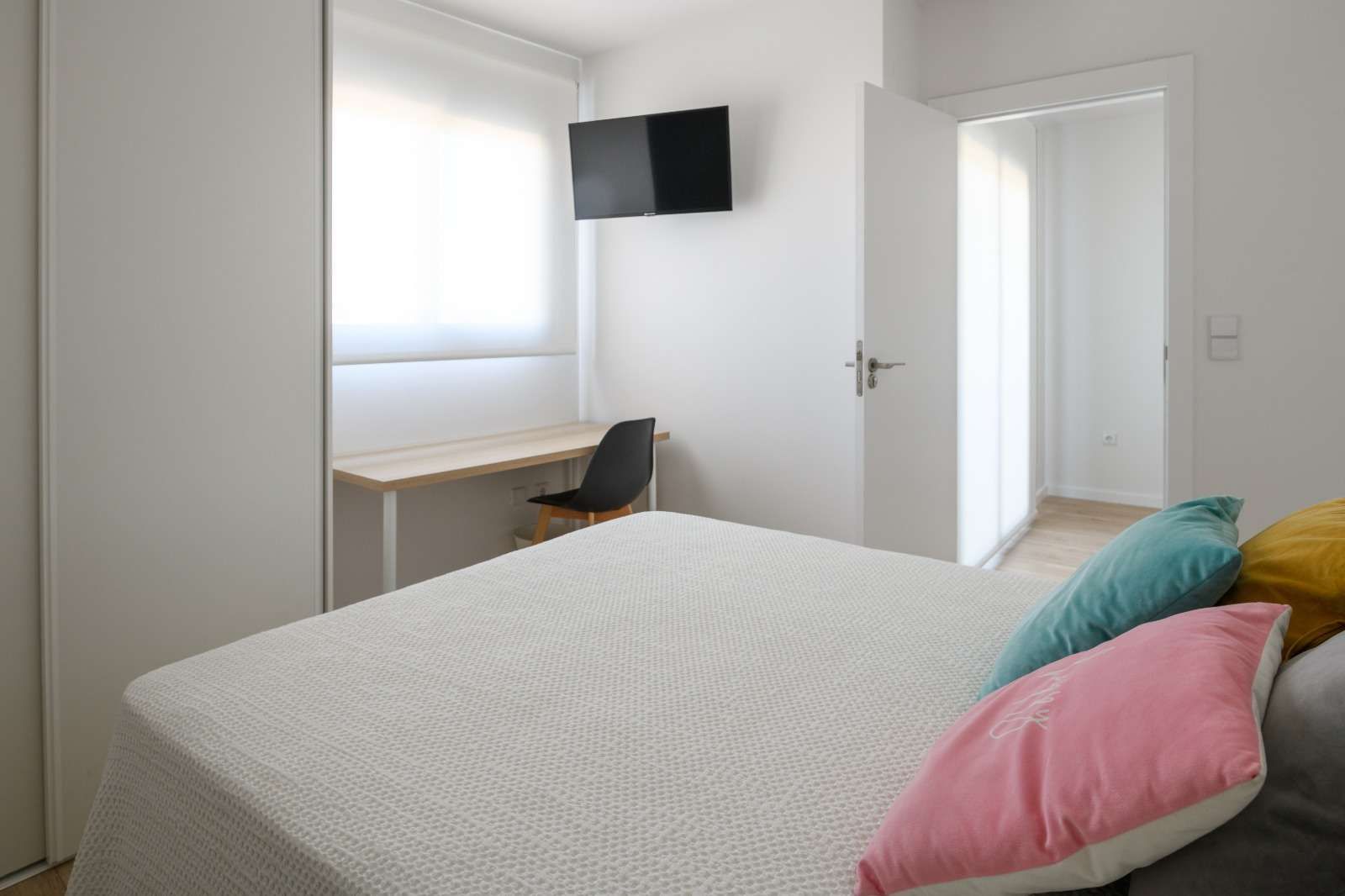 Bedroom of Flat to share in  Murcia Capital  with Air Conditioner and Terrace