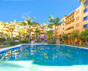 Exterior view of Planta baja for sale in Marbella  with Air Conditioner, Terrace and Swimming Pool