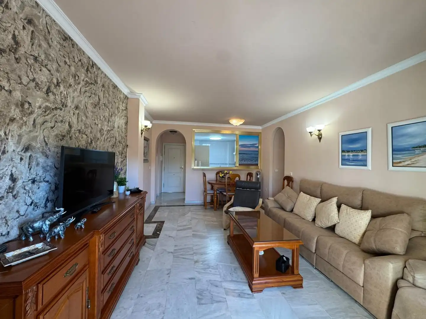 Sala de estar de Apartamento en venta en Rota con Jardín privado, Terraza y Trastero