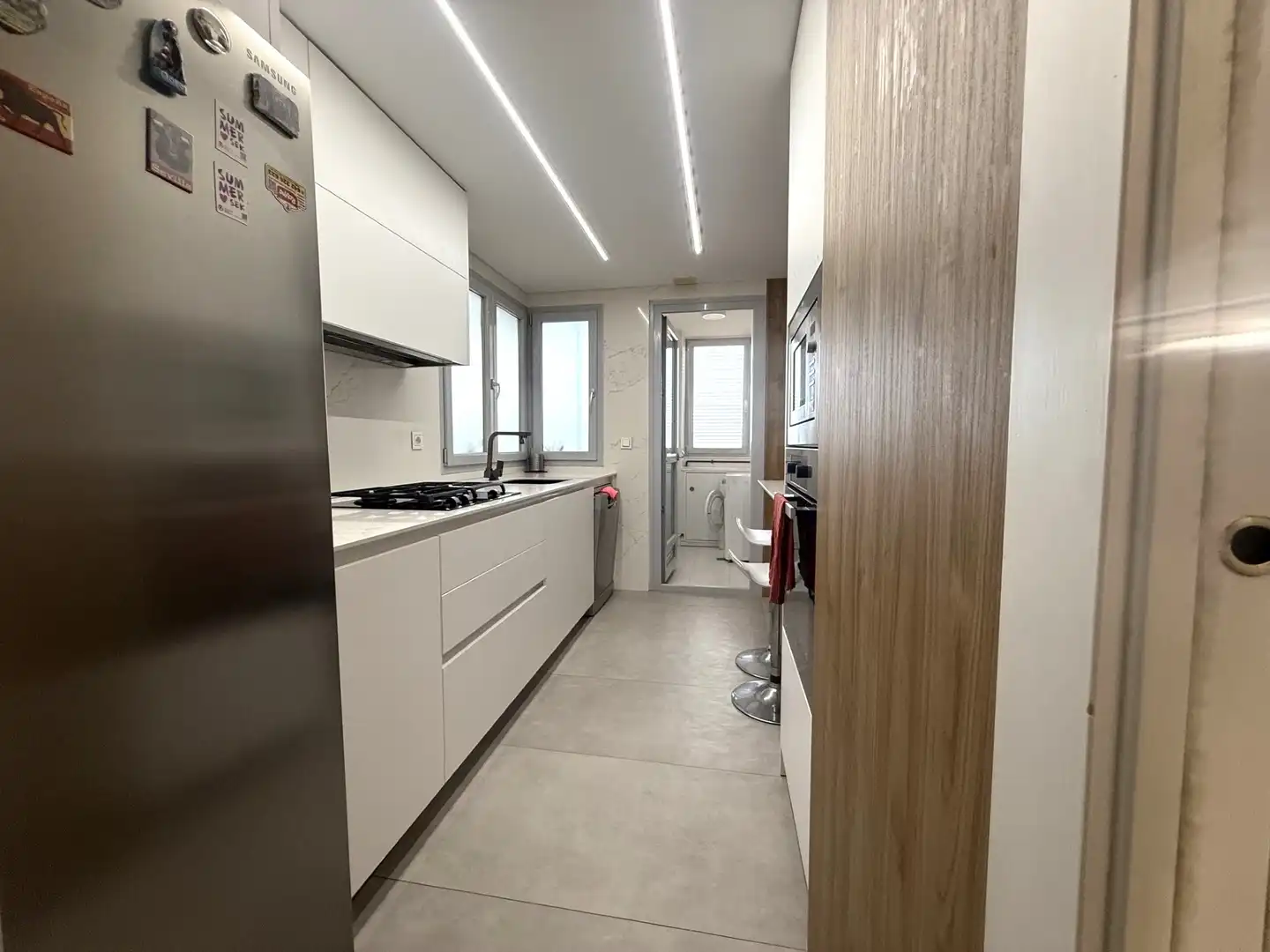 Cocina de Piso de alquiler en Almería con Aire acondicionado, Calefacción y Terraza