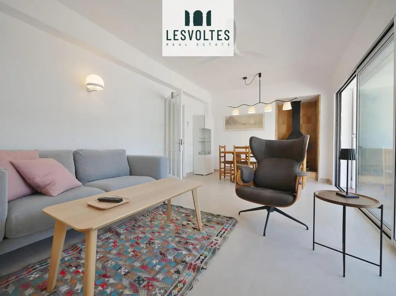 Sala de estar de Piso de alquiler en Palafrugell con Calefacción, Terraza y Amueblado