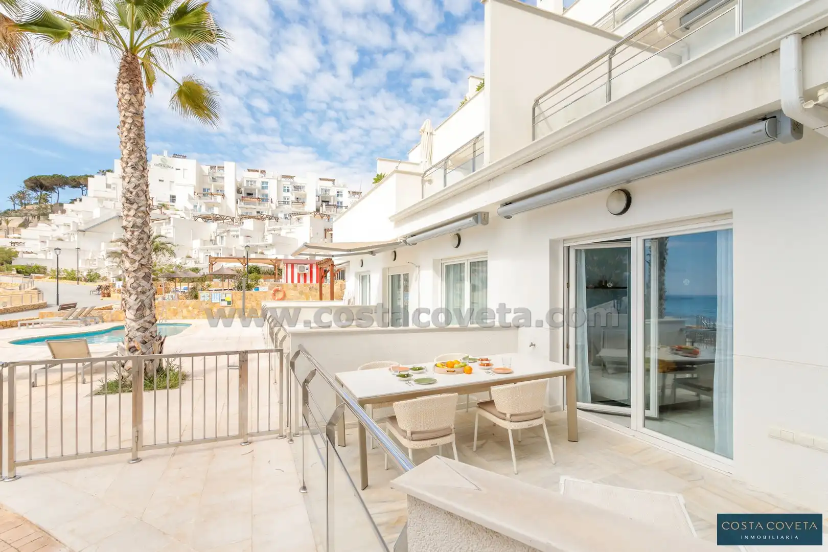 Terrasse von Erdgeschoss zum Verkauf in El Campello mit Klimaanlage, Heizung und Terrasse