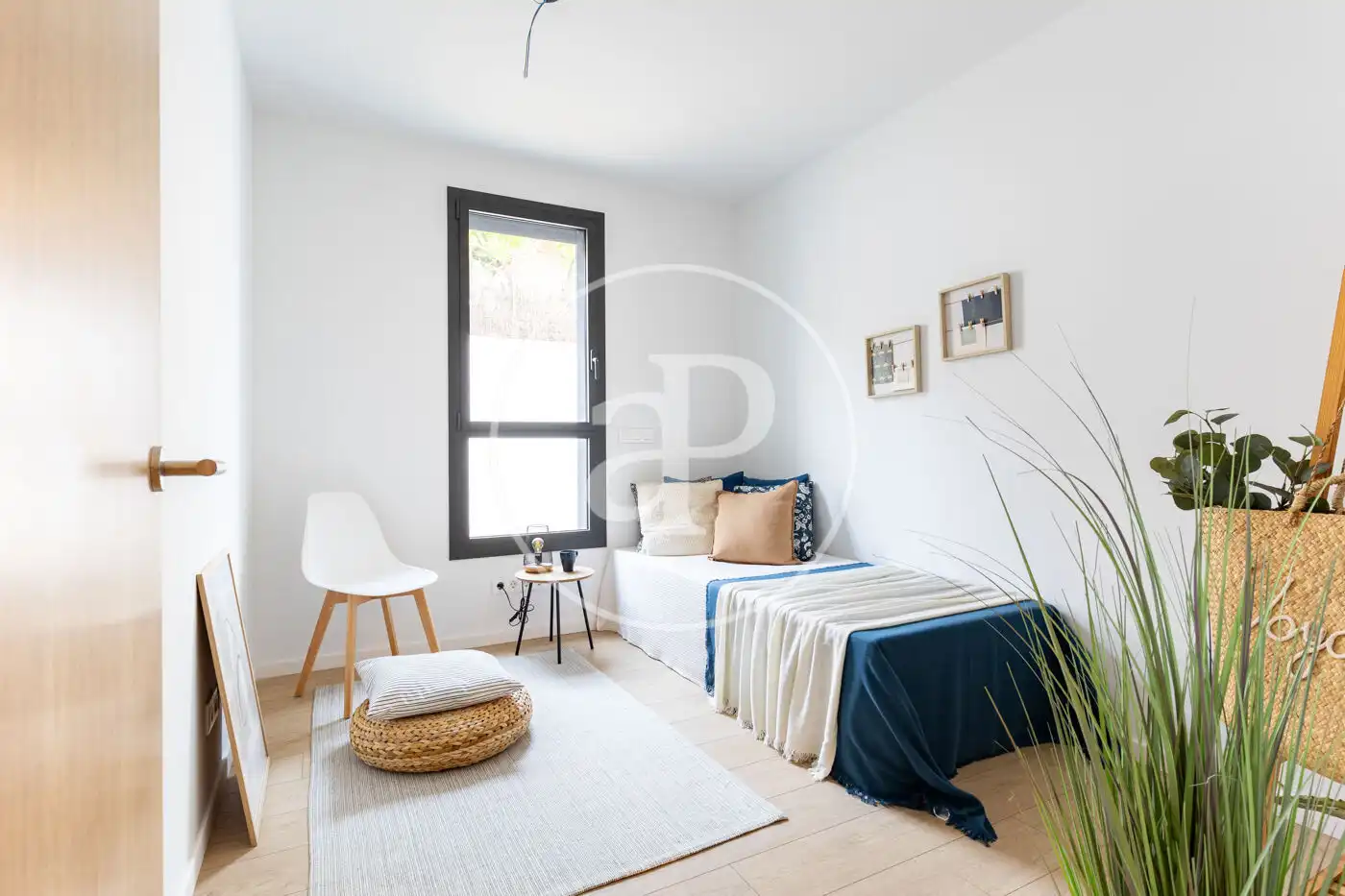 Schlafzimmer von Wohnung zum Verkauf in Sant Cugat del Vallès mit Klimaanlage, Heizung und Privatgarten