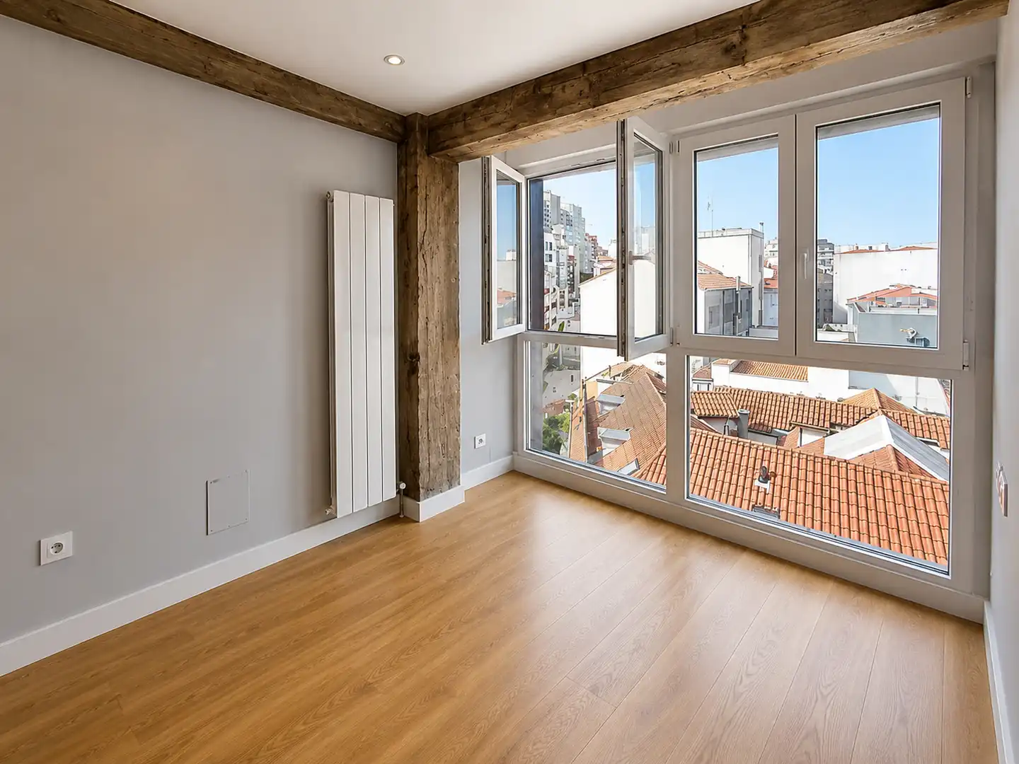Terraza de Piso de alquiler en Santander con Calefacción, Trastero y Horno
