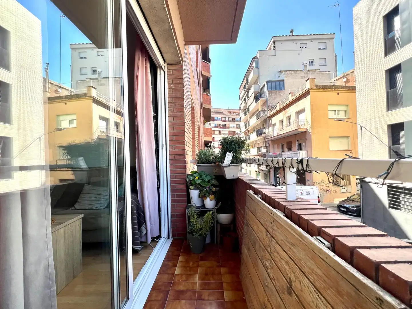 Terrasse von Wohnung zum Verkauf in Granollers mit Heizung und Parkett