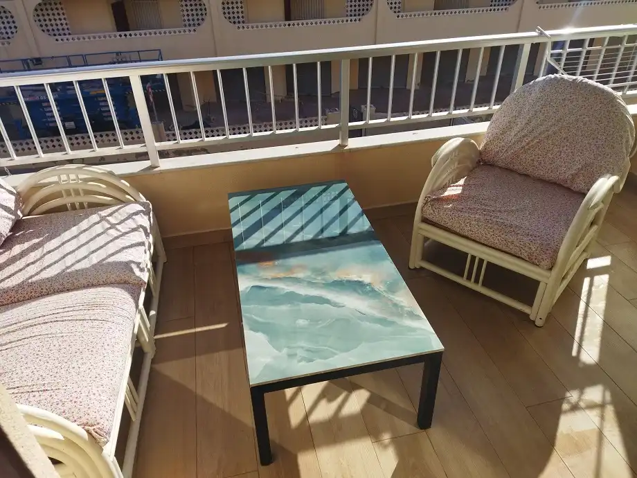 Terrasse von Wohnung zur Miete in Santa Pola mit Klimaanlage, Heizung und Möbliert