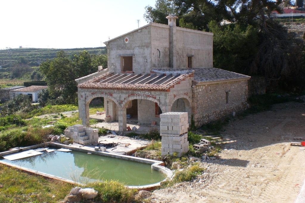 Außenansicht von Country house zum verkauf in Benissa mit Heizung, Privatgarten und Terrasse