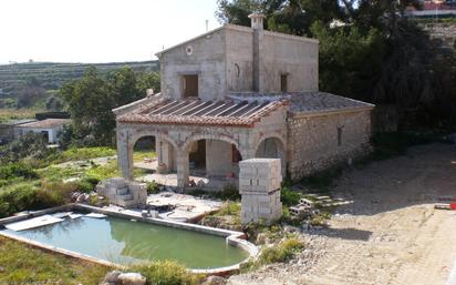 Vista exterior de Finca rústica en venda en Benissa amb Calefacció, Terrassa i Piscina